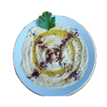  Hummus Plate With Olive Oil and Summak