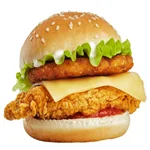 Chicken Burger with Hash Brown 